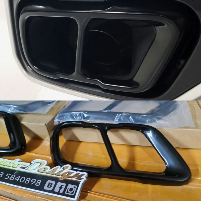 Накладки черные на насадки выхлопных труб  BMW X5 G05 , X6 G06, X7 G07