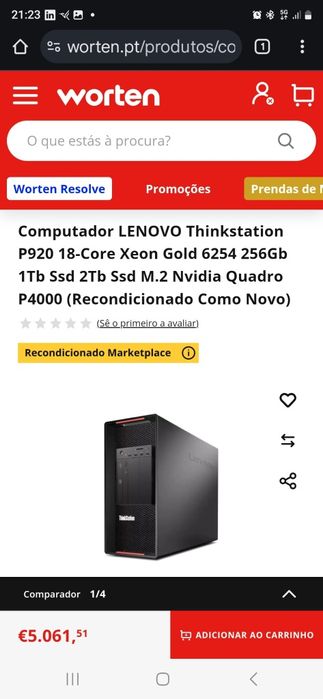 LENOVO PC ultra potente p/3D arquitectura