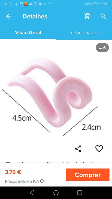 Cabides antiderrapantes.