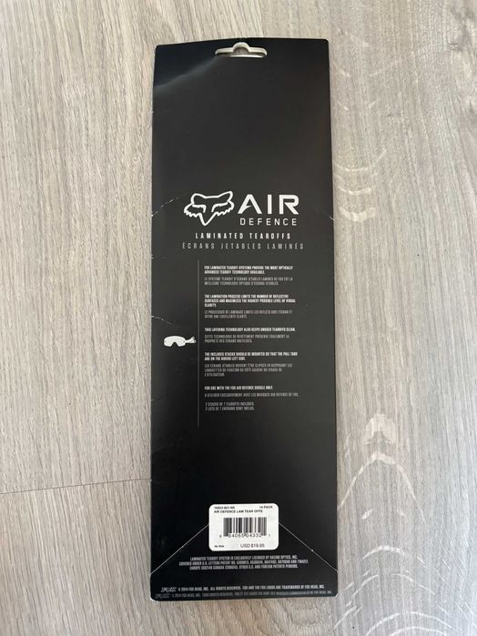 Fox Air Defence tear-off motocross/enduro