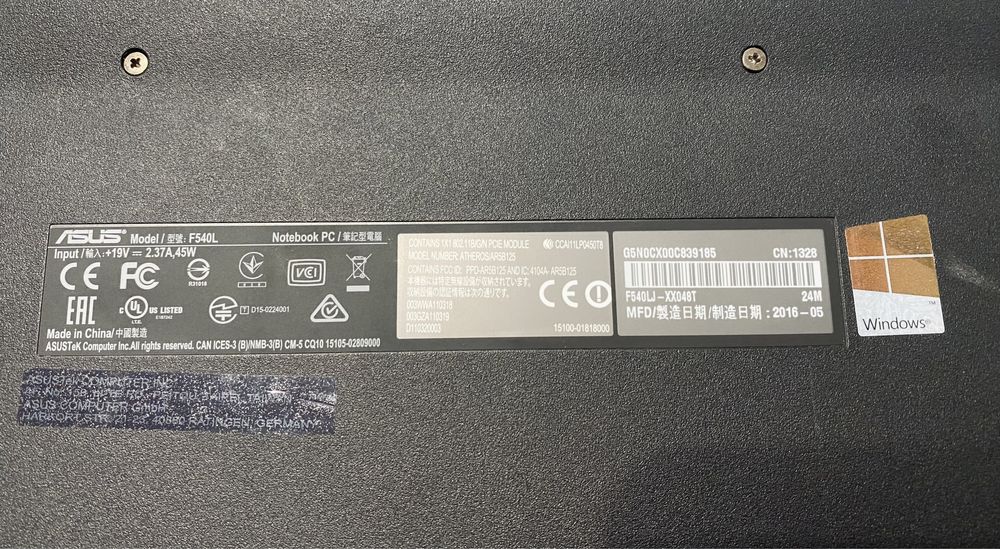 Ноутбук ASUS F540L i3 Nivdia Geforce 920m  Вживаний!