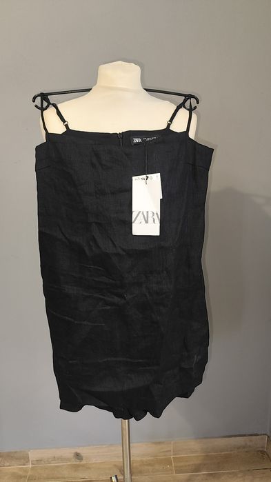 Sukienka krótka ze spodenkami Zara  M 100% len