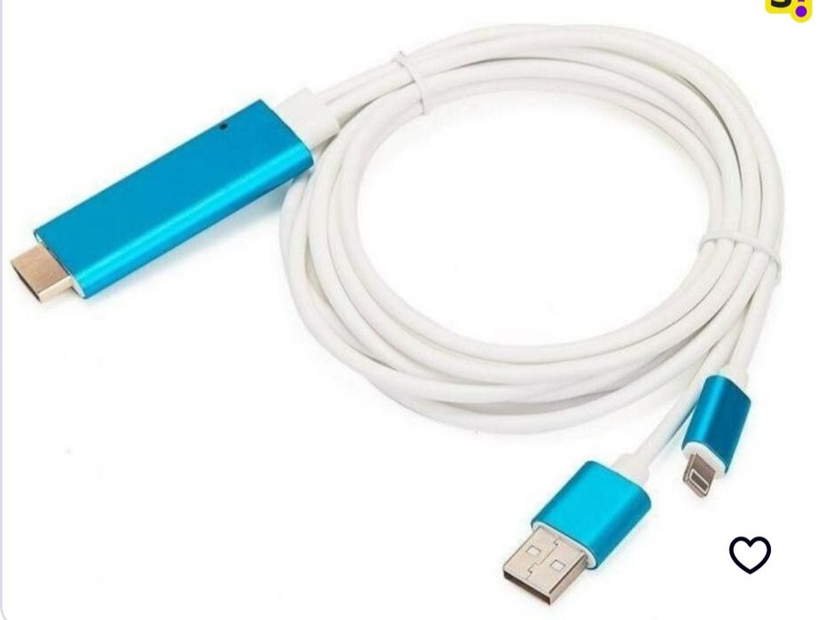 HDMI кабель для iPhone (віддзеркалення екрану на TV)