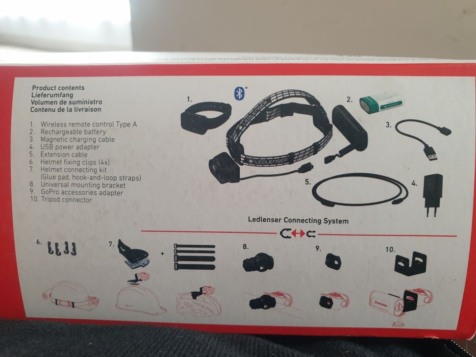 LEDLENSER H19R Signature  Bluetooth 4000 lm sterowana pilotem latarka czołowa