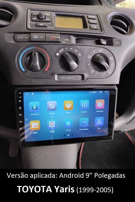 (NOVO) Rádio 2DIN Toyota YARIS (1999 até 2019) • Android GPS [4+32GB]