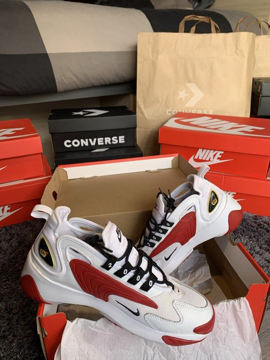 Nike Zoom 2K White & University Red — COMO NOVAS EM CAIXA (Tam 40)