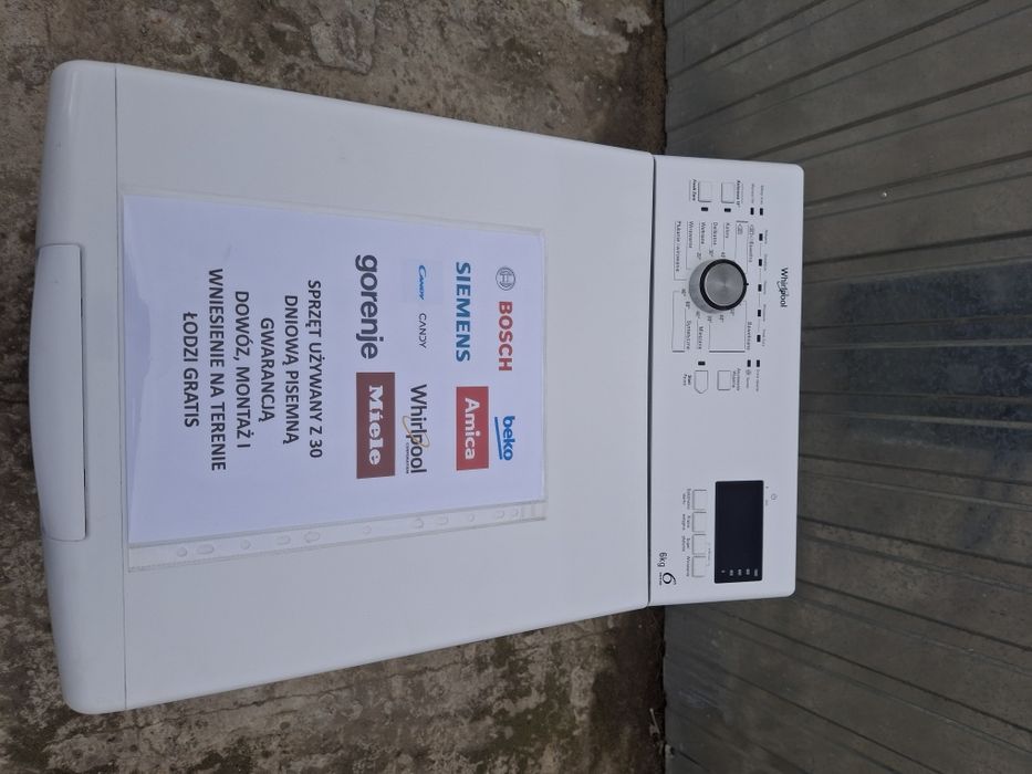 Whirpool  6 kg  6 sense 1000 rpm gwarancja dowóz gratis