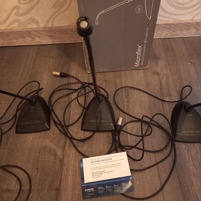 Комплект мікрофонів Shure Microflex MX418D/C (3 шт.) — Гусяча шия