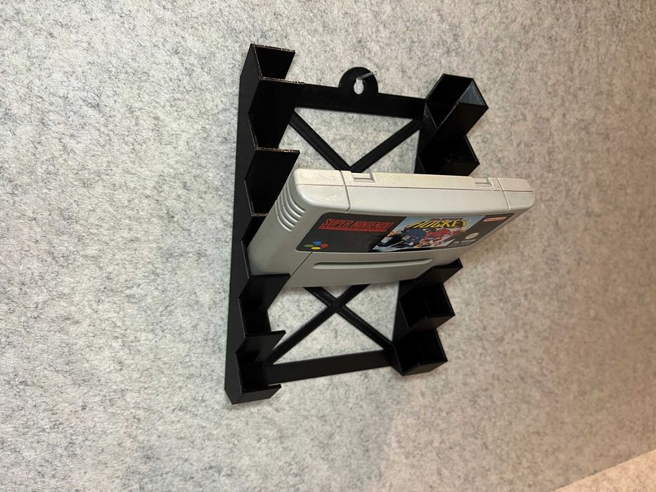 Stojak ścienny na 6 gier Super Nintendo SNES
