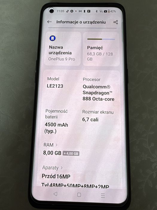 One plus 9 pro Snapdragon