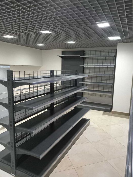 Торгові стелажі. Каса. Гачки. Торгове обладнання в магазин. Вітрини