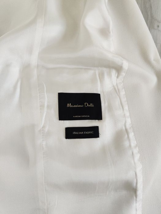 Marynarka Massimo dutti 38 M kremowa ecru wiskozowa klasyczna elegancka