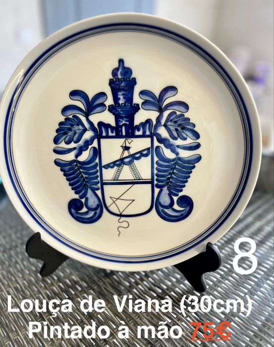 8 peças de Louça de Viana