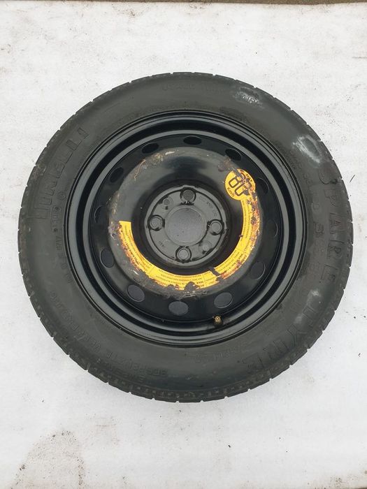 koło dojazdowe fiat 500 135/80 r14 4x98 demontaż
