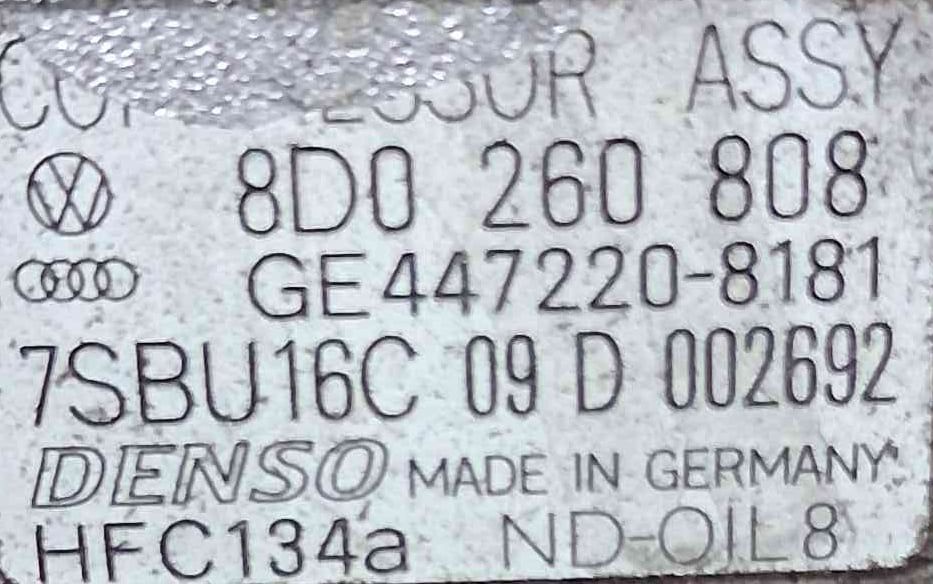 Compressor Ar Condicionado 8D0260808 - VW PASSAT B5.5 Variant