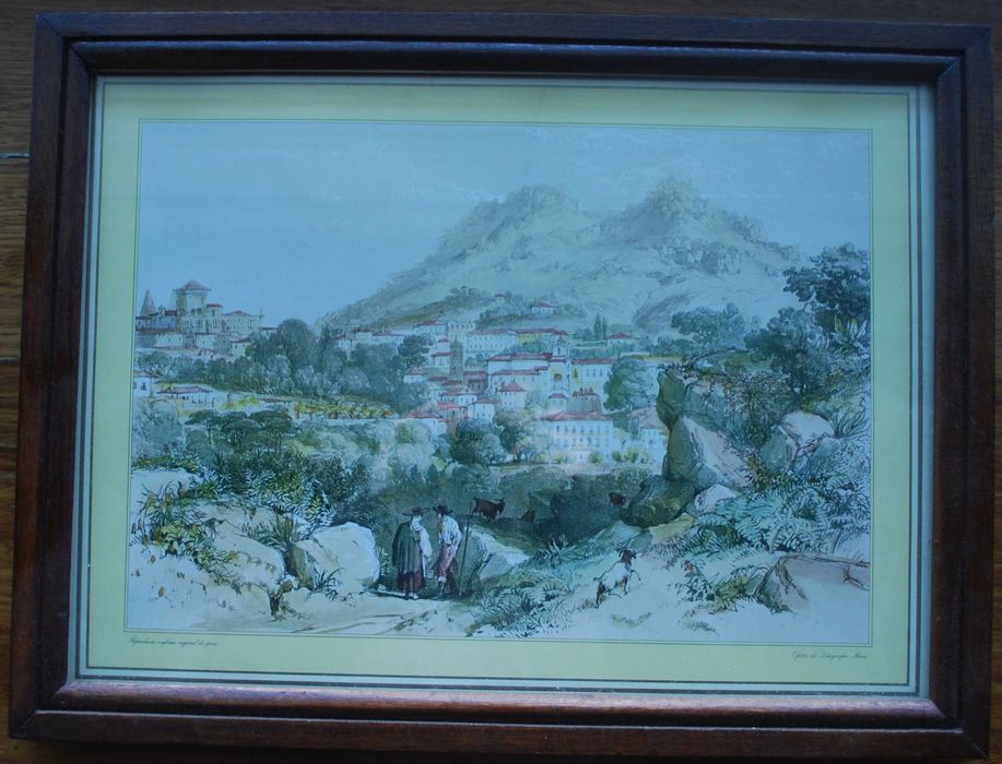 Quadro Antigo Pastores de Cabras (com mais 50 anos)