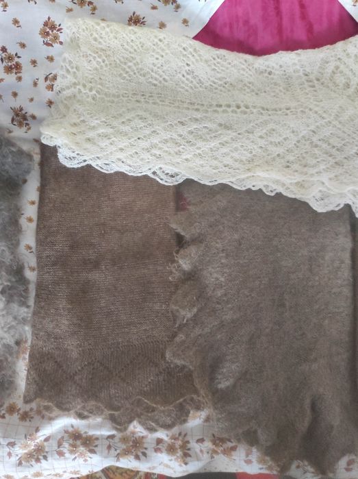 Пуховый платок пухова хустка тепла часів ссср ручна робота