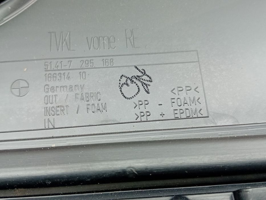 Forra porta / quartela frente direita BMW 3 Gran Turismo (F34)