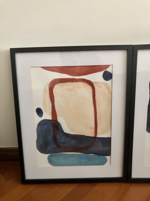 3 pinturas abstrata