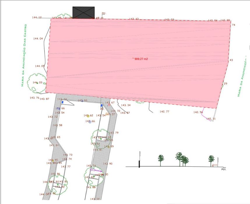 Terreno c/Projeto aprovado na Urbanização das Touregas