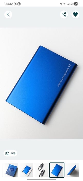 Samsung SSD Portable T7 2TB