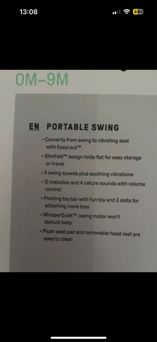 Espreguiçadeira portátil Convertme Swing-2-Seat