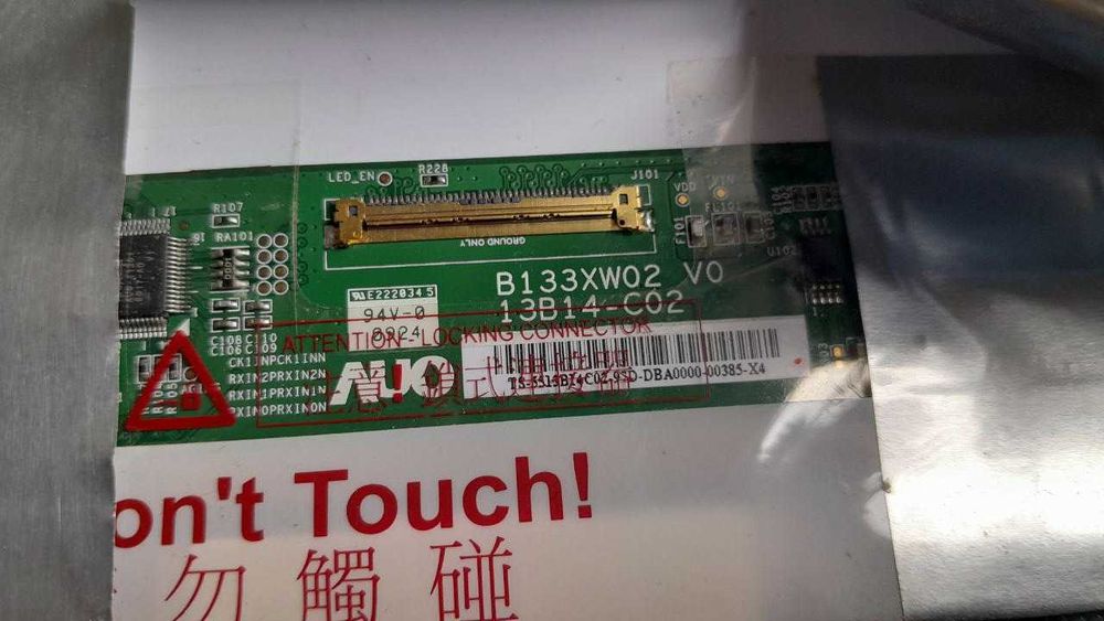 Матриця для ноутбука 13,3", 40pin, B133XW02 V0 13B14-C02