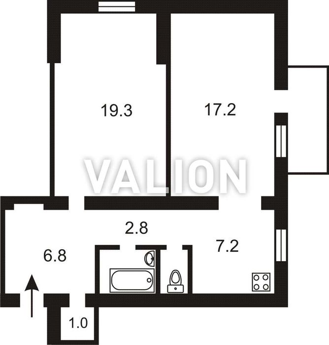 2-кімнатна квартира за адресою вул. Сирецька (площа 59,5 м²) - Atlanta.ua - фото 2
