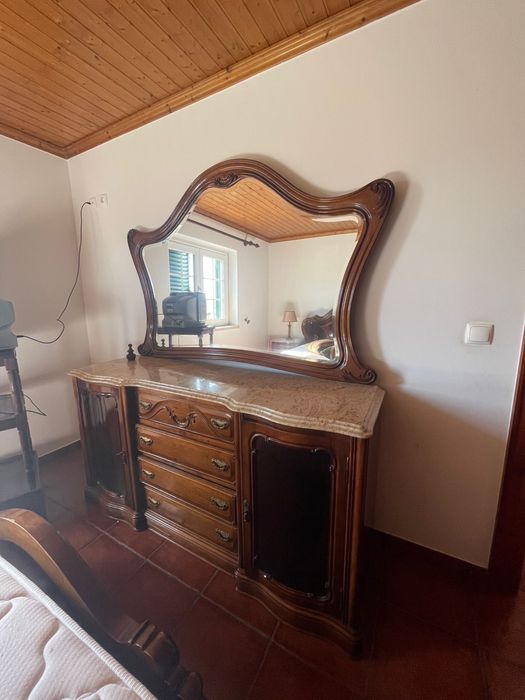 Quarto casal completo madeira maciça