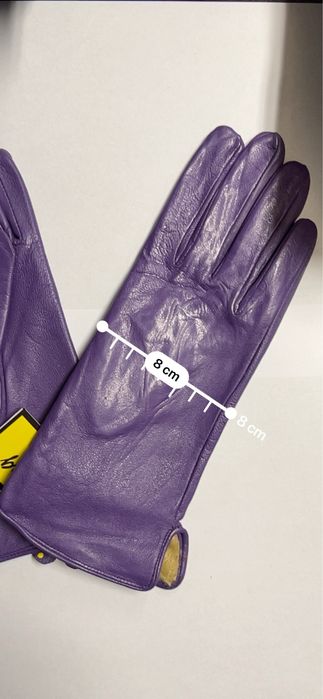 Rękawiczki skorzane ocieplane nowe 7