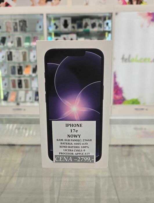 Iphone 17E 256GB NOWY Telakces Felicity *Raty 0%