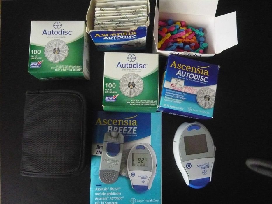 glukometr,nakłuwacz+akcesoria Ascensia-Breeze