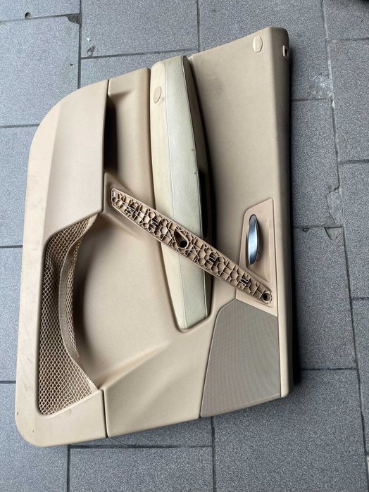 Bmw x3 e83 skóra krem komplet foteli boczki Europa przed lift lędźwie