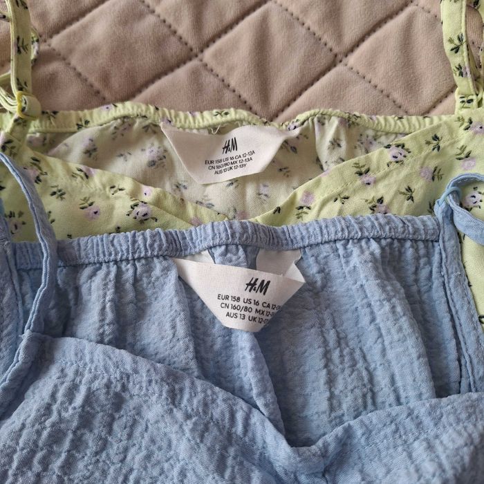 H&M 2 szt. kombinezon krótki r. 158