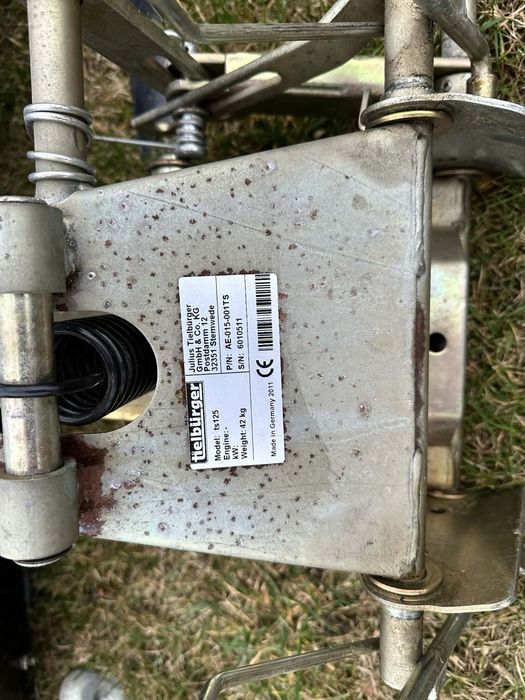 Pług do śniegu TIELBURGER TS 125 do traktorka / kosiarki