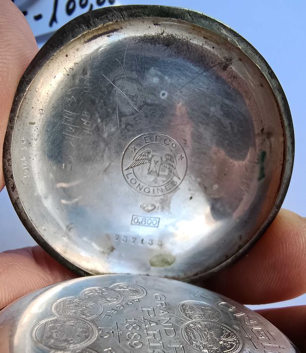 Relógio Bolso Longines Prata