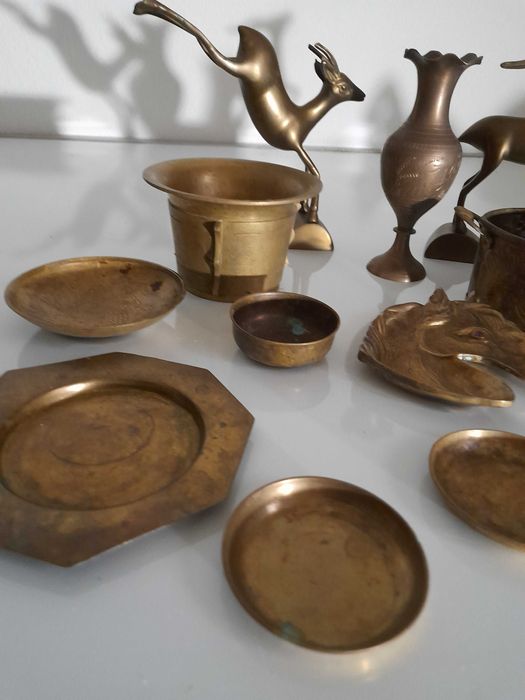 Lote de peças em Latão e Bronze.