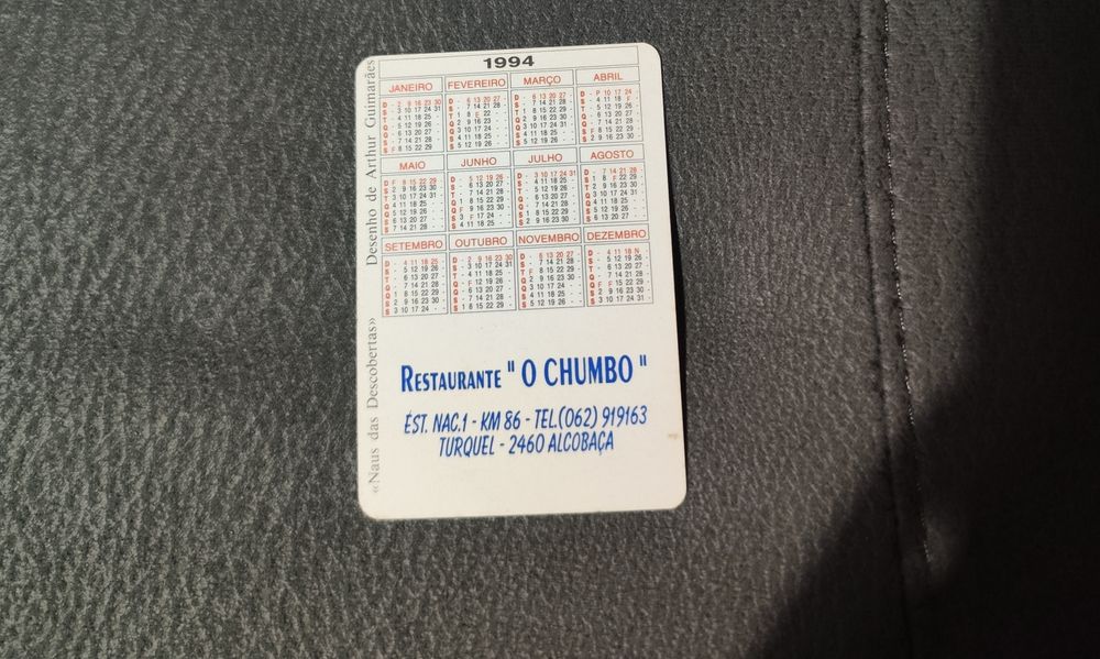 Dois calendários de bolso de 1994 e 1999
