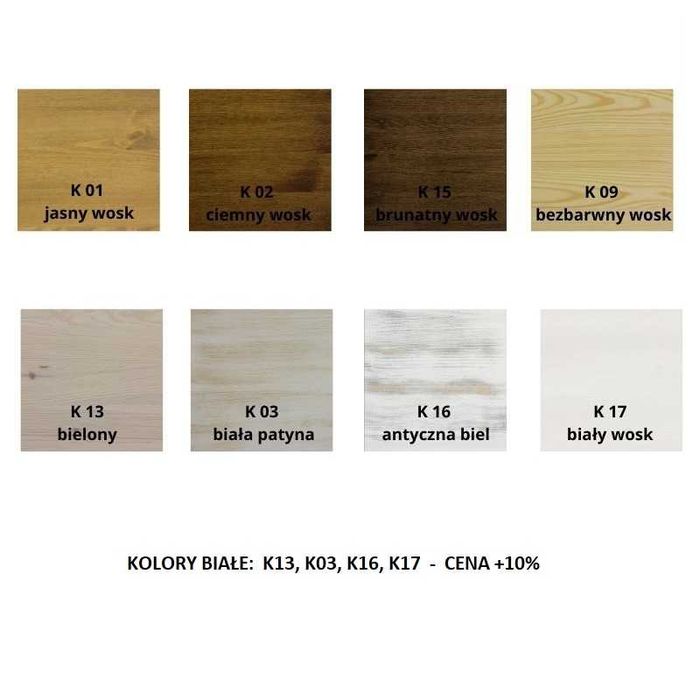 Drewniany stolik pomocniczy z szufladką MES 10 meblo-wosk