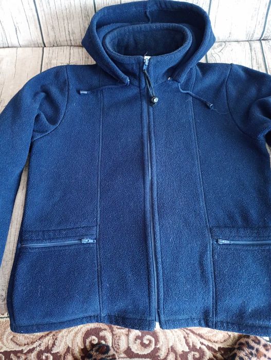 Bluza z polaru grubego granatowa