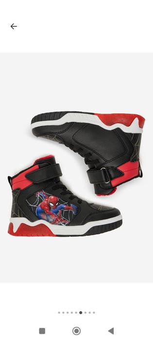 Sneakersy r. 27 świecące spiderman