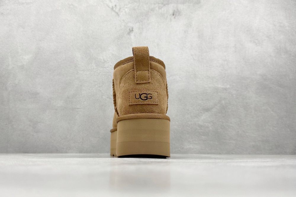 Женские угги ugg на платформе  коричневые беж наличие