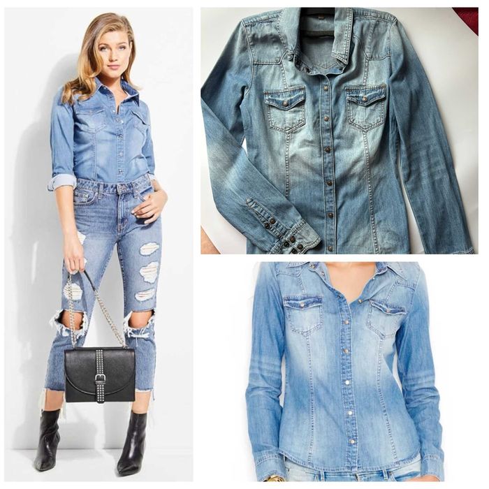 Джинсова сорочка Guess Slim-Fit Denim Shirt 36/44
