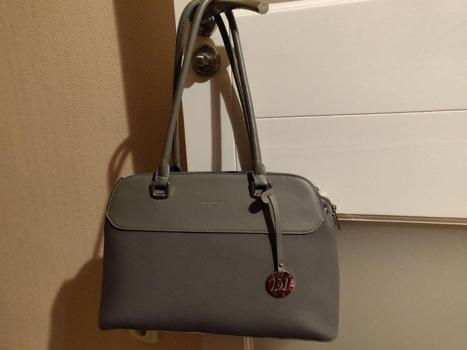 Добротна сумка  David Jones серая