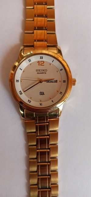 Seiko SQ мужские часы со стальным браслетом