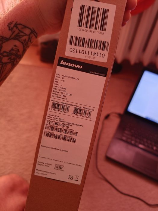 Lenovo G710 / 17" / 1TB / 12GB / Win10