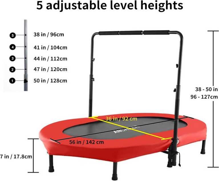 ANCHEER Trampolina dla dzieci do 100kg