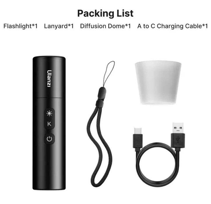 Ulanzi VL120 лампа фото відео LM07 фонарік кільцева лампа Ulanzi U200