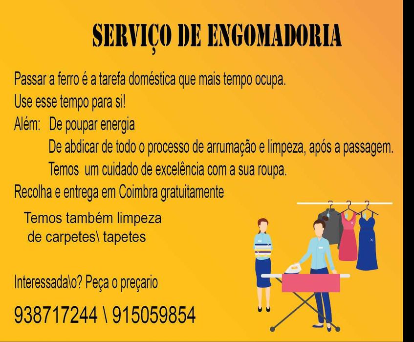 Serviço engomadoria