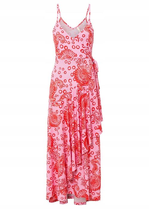 B.P.C wzorzysta sukienka maxi letnia 44/46.